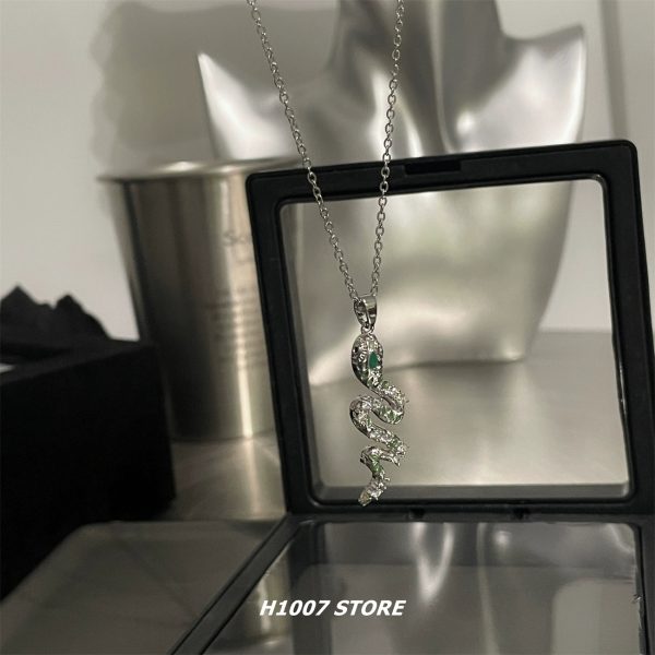 Hip-Hop Snake Clavicle Necklace Online now - Image 4