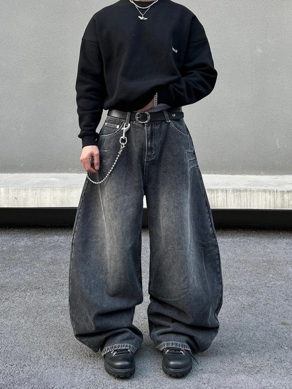 Black Baggy Jeans Online now - Image 3