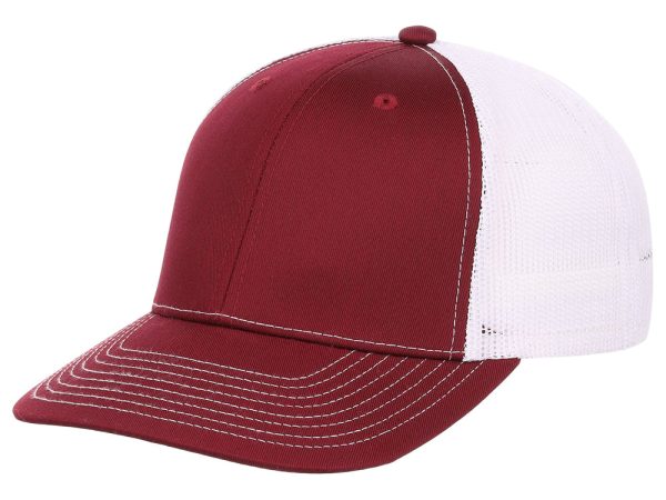 Crowns By Lids Slam Dunk Trucker Cap - Cardinal Red White on Sale