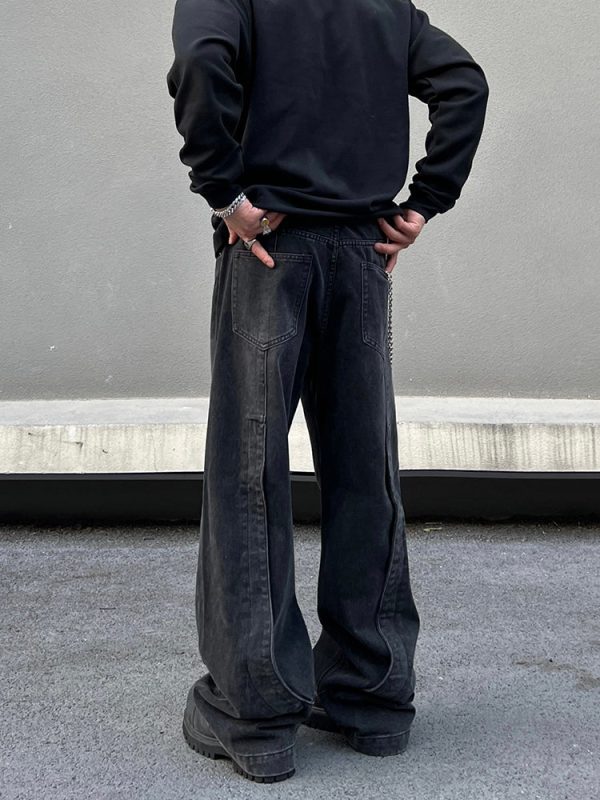 Black Straight Leg Jeans Online now - Image 2