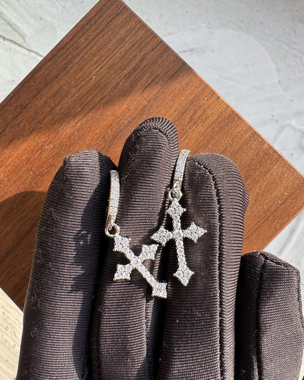 Zircon Cross Ear Clips Sale - Image 4