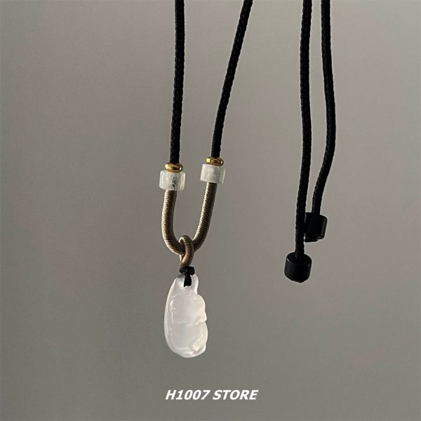 Chalcedony Agate Rope Necklace Discount - Image 5