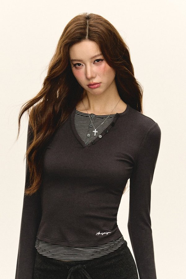 Two-Piece Long-Sleeve Turtleneck Set For Sale