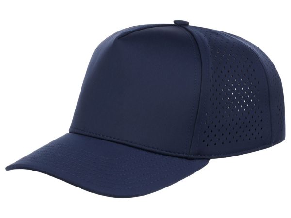 Crowns By Lids Tee Box 5-Panel Tech Cap - Navy on Sale