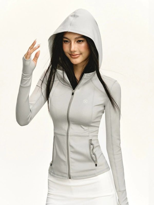 Zipper Hooded Sport Coat For Discount - Image 2