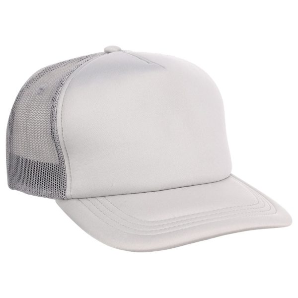 Crowns By Lids Screen Foam Trucker Cap - Grey Grey on Sale - Image 4