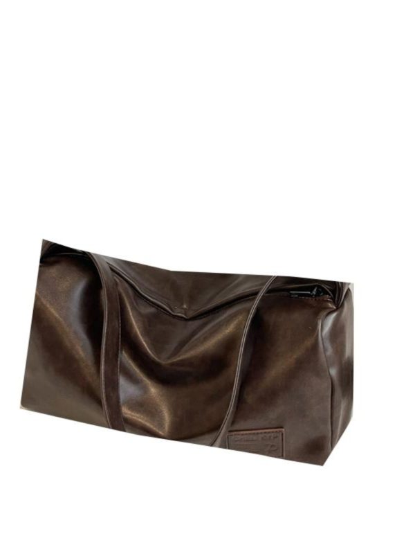 Large Capacity Leather Travel Bag Online - Image 5