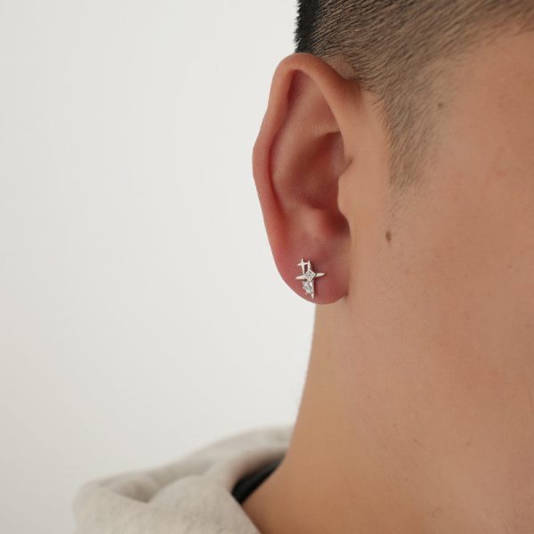 Sterling Silver Star Stud Earrings Online Hot Sale - Image 3