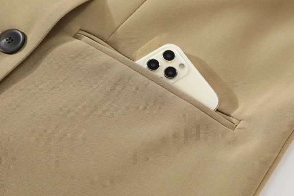 Double-Breasted Oversized Jacket Hot on Sale - Image 5