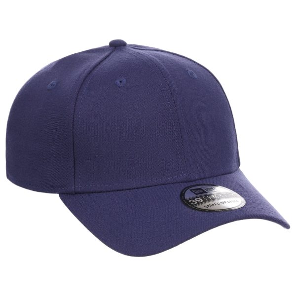 New Era Blank Poly 39THIRTY Cap - Light Navy on Sale - Image 4