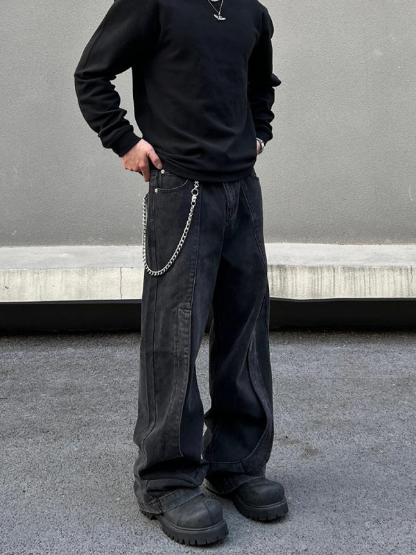 Black Straight Leg Jeans Online now - Image 3