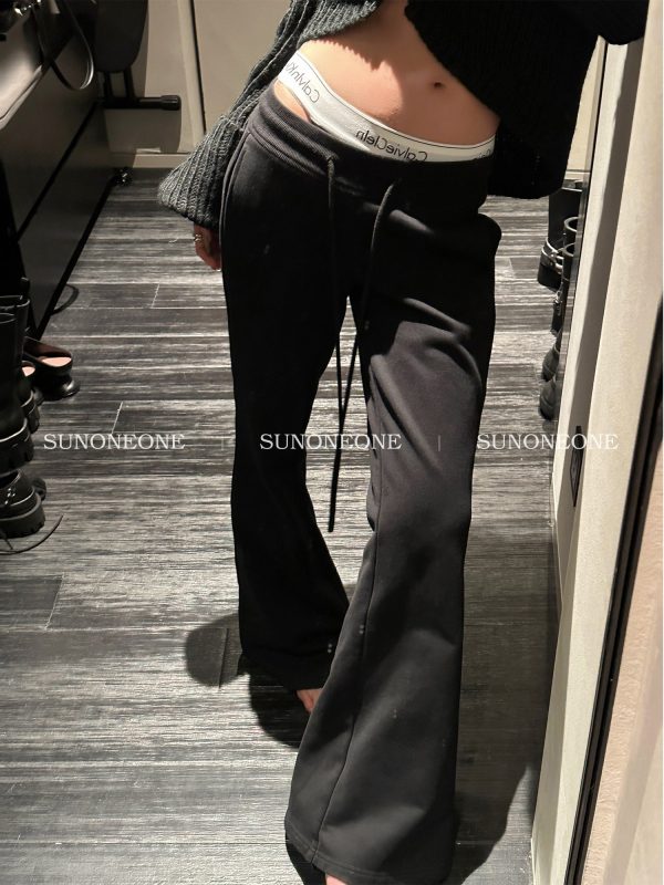 Flared Low Waist Sweatpants Supply