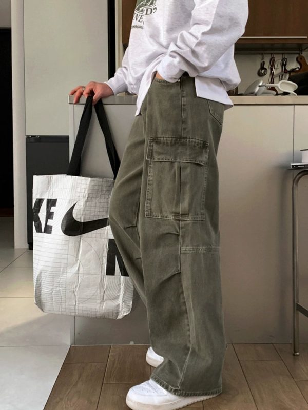 Loose Fit Straight-leg Cargo Jeans Online - Image 2
