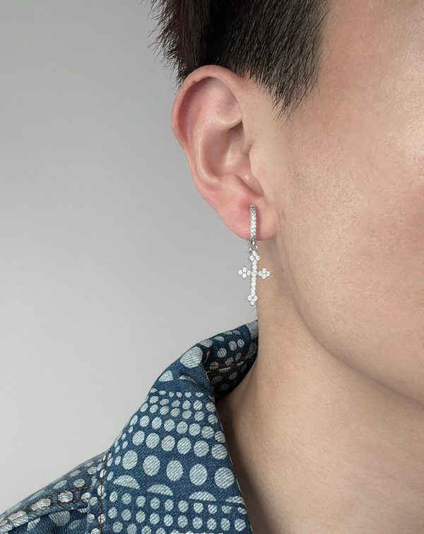 Zircon Cross Ear Clips Sale
