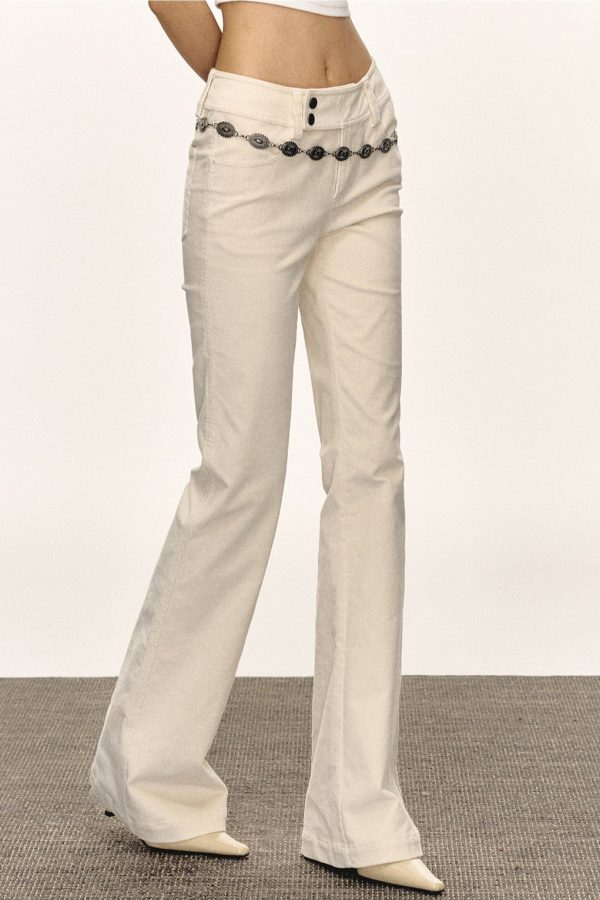 Retro Casual Long Flare Pants Fashion - Image 3