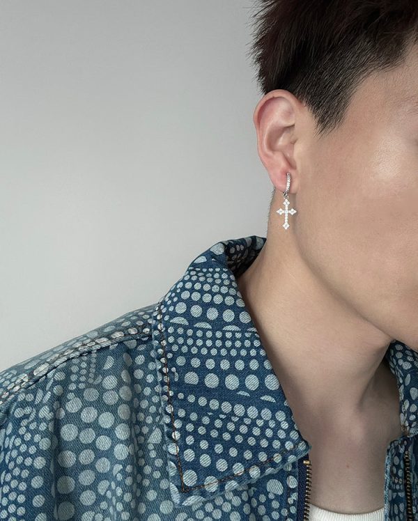 Zircon Cross Ear Clips Sale - Image 3