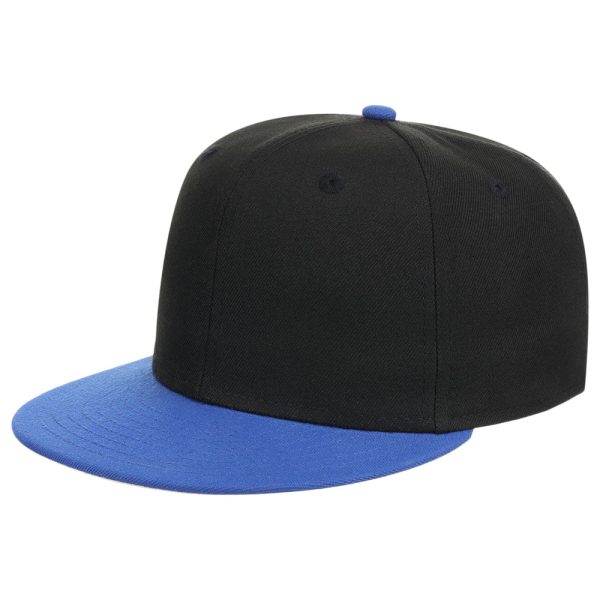 Crowns By Lids Full Court Fitted Cap - Black Royal Blue Supply