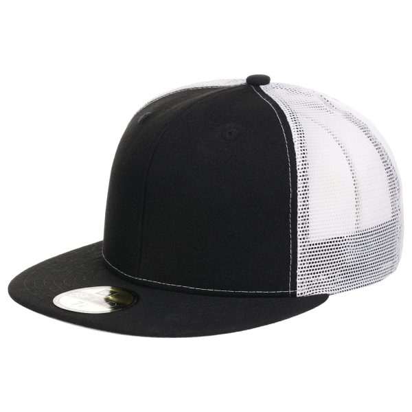 New Era Custom 59FIFTY Trucker - Black White Cheap