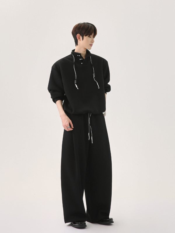 Loose Fit Sweatshirt and Pants Set For Cheap - Image 4