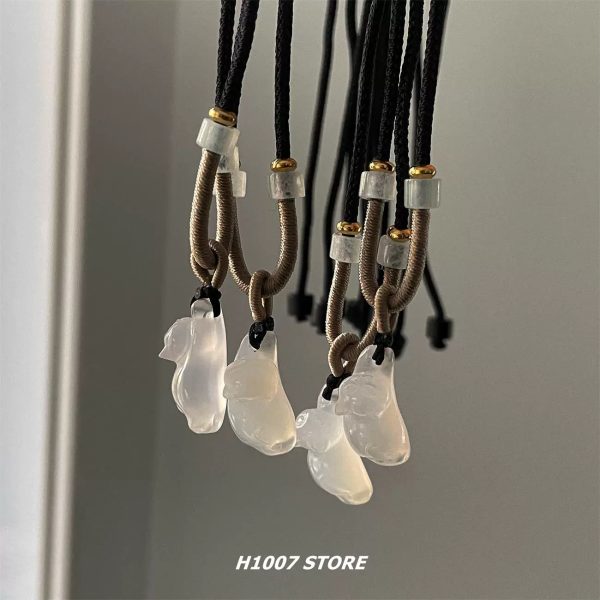 Chalcedony Agate Rope Necklace Discount - Image 4