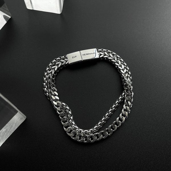 Titanium Steel Minimalist Chain Bracelet Fashion - Image 4