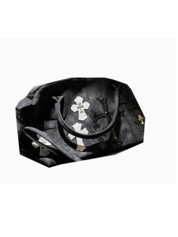 Top Handle Cross Print Crossbody Bag Online Sale - Image 5