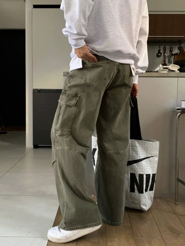 Loose Fit Straight-leg Cargo Jeans Online - Image 3