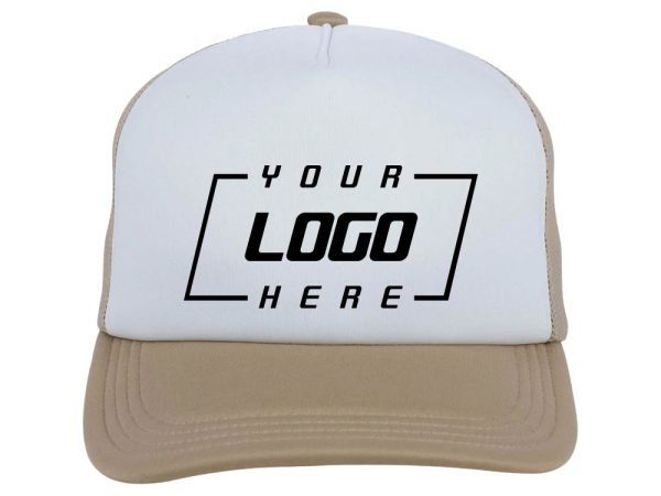 Crowns By Lids Screen Foam Trucker Cap - White Khaki Fashion - Image 2