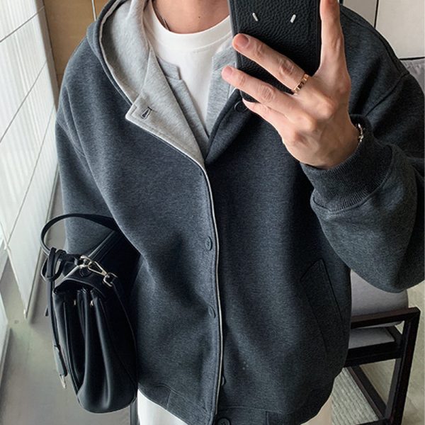 Hooded Sweatshirt Jacket For Discount - Image 3