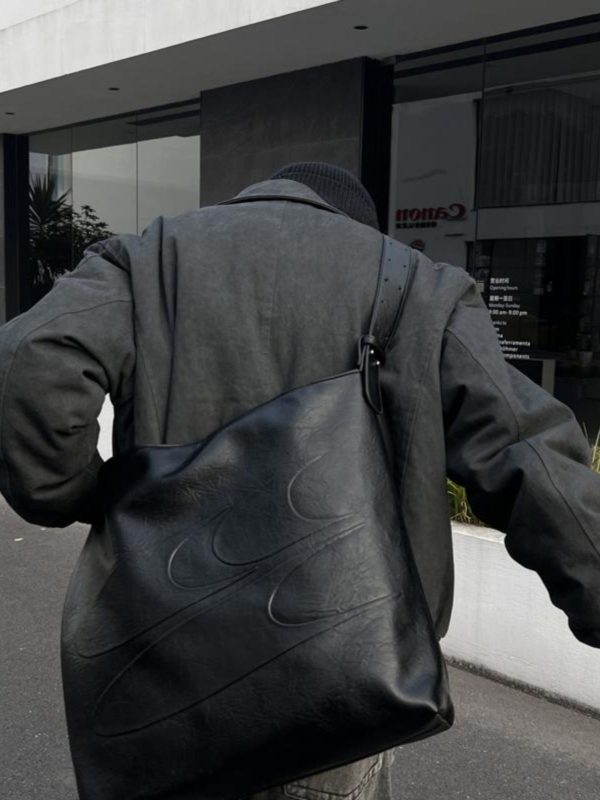 Black Leather Tote Bag Sale - Image 4