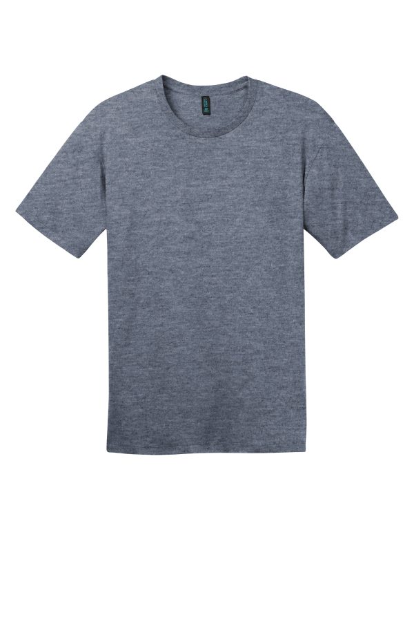 District Perfect Weight Unisex Tee - Heathered Navy Discount - Image 3
