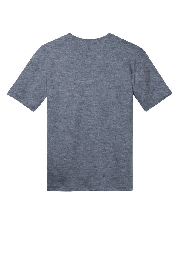 District Perfect Weight Unisex Tee - Heathered Navy Discount - Image 5