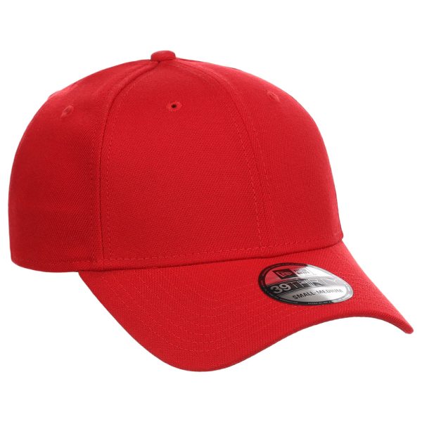 New Era Blank Poly 39THIRTY Cap - Scarlet Online Hot Sale - Image 4