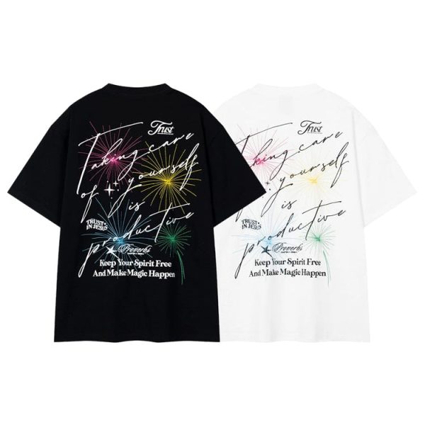 Fireworks Graphic Short-Sleeve T-Shirt on Sale - Image 4