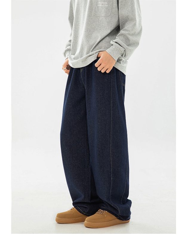 Wide-Leg Loose Fit Jeans Cheap - Image 4