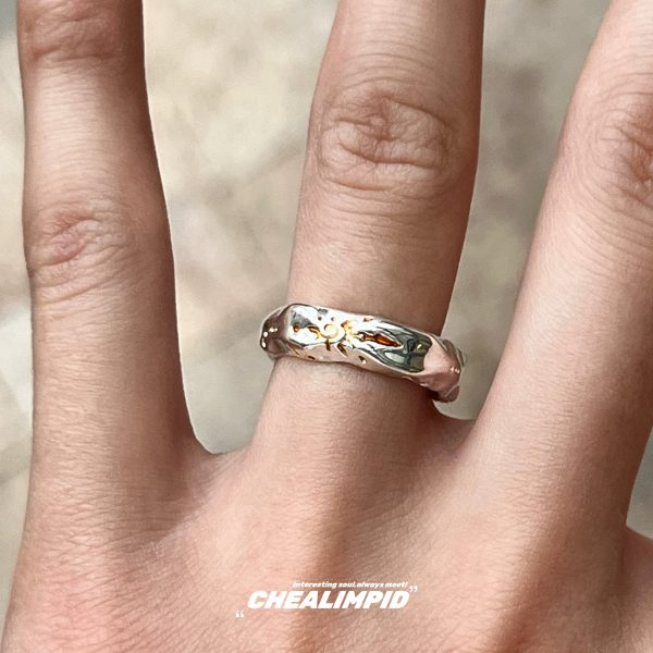 Retro Sun God Irregular Opening Ring Cheap - Image 3