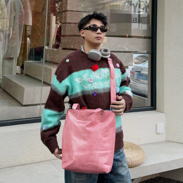 Large Capacity PU Tote Shoulder Bag Online Hot Sale