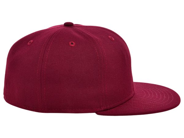 Crowns By Lids Full Court Fitted Cap - Maroon Hot on Sale - Image 5