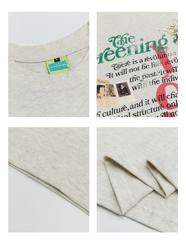 Street Print Cotton T-Shirt Hot on Sale - Image 4
