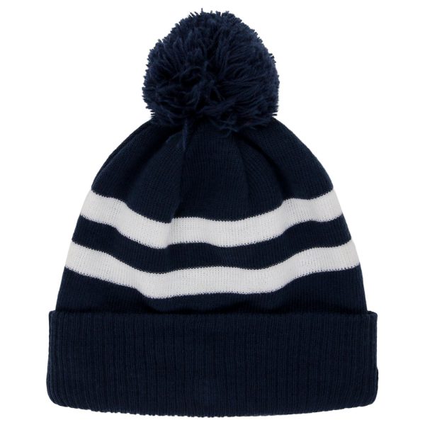 New Era Blank Pom Knit - Navy White Cheap - Image 3
