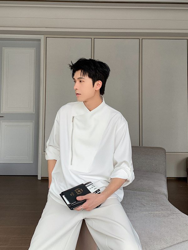 Zip Fly Anti-wrinkle Shirt Fashion