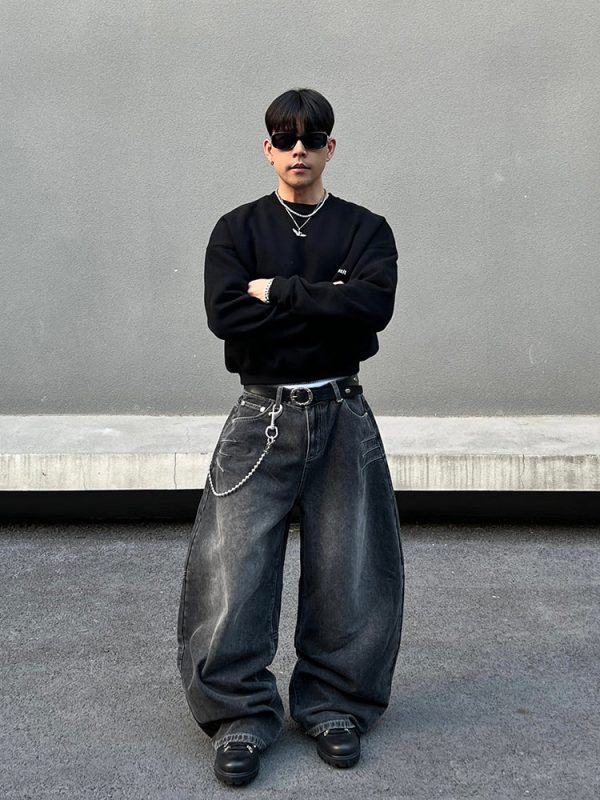 Black Baggy Jeans Online now - Image 5