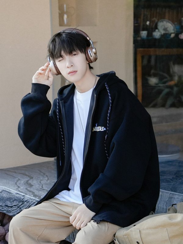 Floral Embroidery Hooded Cardigan Discount - Image 2