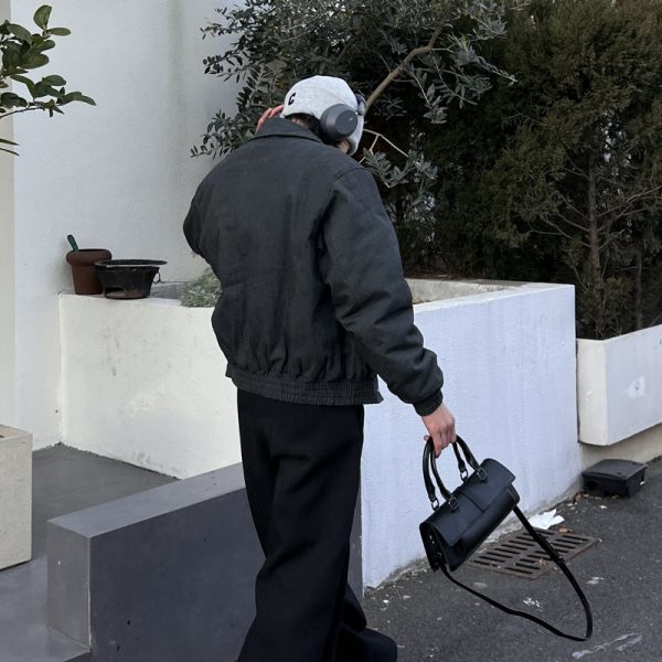 Black Leather Baguette Bag Online Sale - Image 2