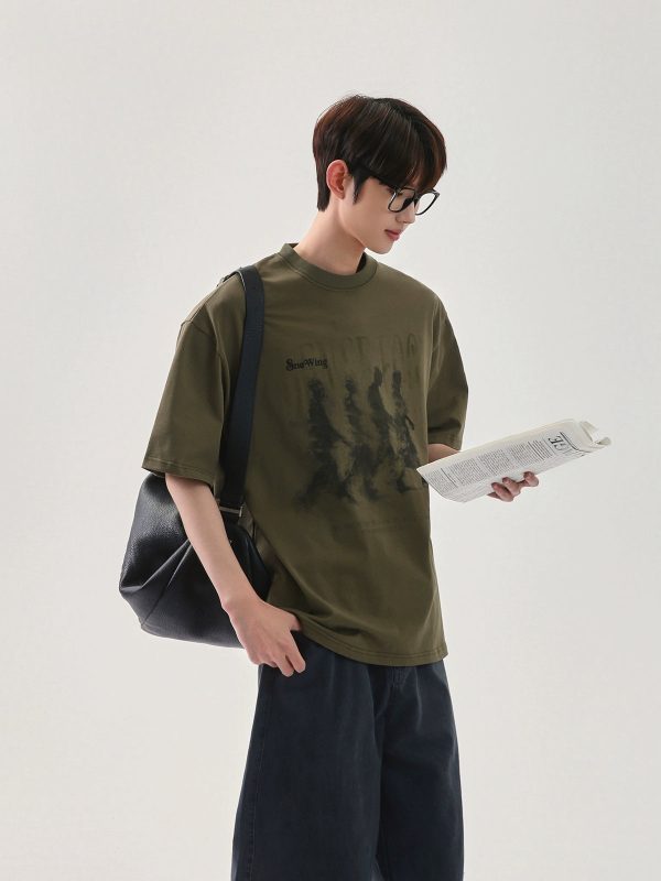 Vintage Street Character Print T-shirt For Sale - Image 3