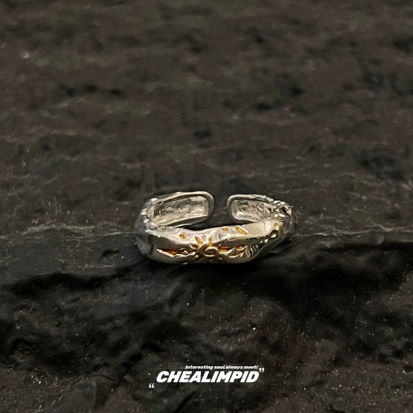 Retro Sun God Irregular Opening Ring Cheap - Image 5