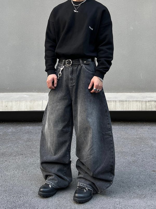 Black Baggy Jeans Online now - Image 2