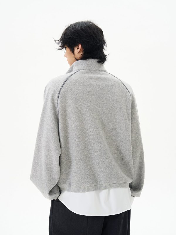 Half-Zip College Sweatshirt Discount - Image 3