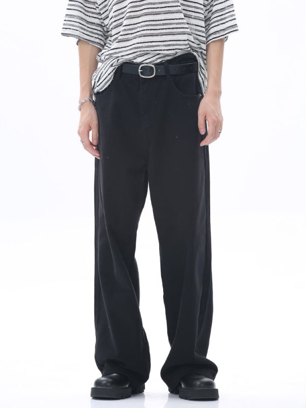 Mid-Waist Loose Wide-Leg Jeans For Sale - Image 2