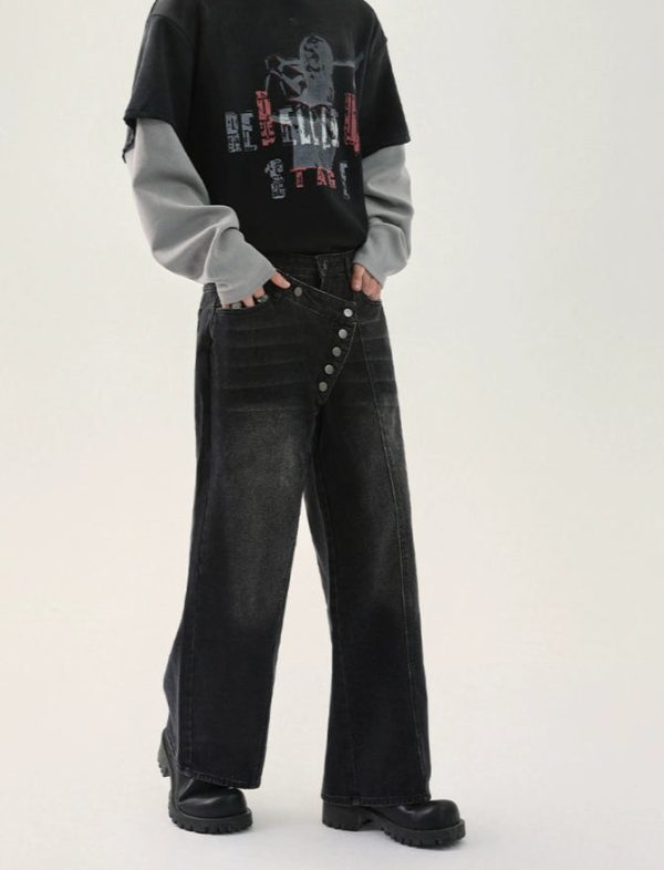 Distressed Wide-Leg Pants For Cheap - Image 5